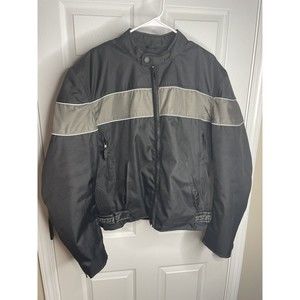 MOSSI RACING MOTORSPORTS APPAREL BIKE RIDING JACKET SIZE LARGE W/ ZIP-OUT LINER